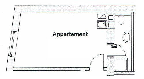 1 Raum Studentenwohnung Bochum
